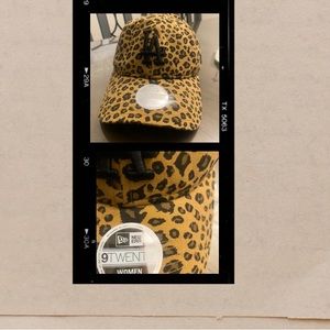 Los Angeles Dodgers cheetah hat